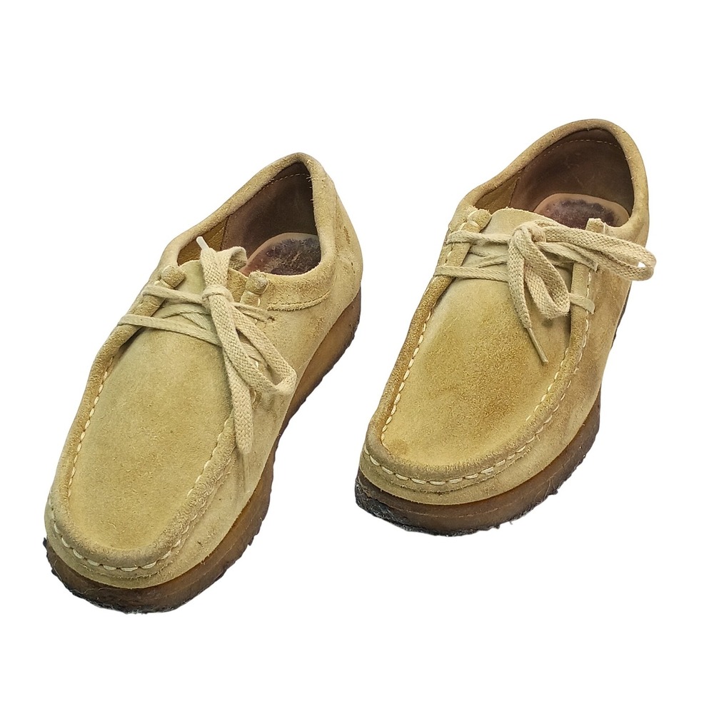 Clarks Originals Wallabee Tan Suede Lace Up Shoes Womens Size 7 26103674